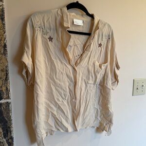 The Room Beige Embroidered Blouse